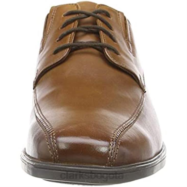 Clarks 0DX8L1010 zapatos clarks tilden walk oxford para hombre marrón oscuro tostado lea hombres marrón oscuro bronceado lea