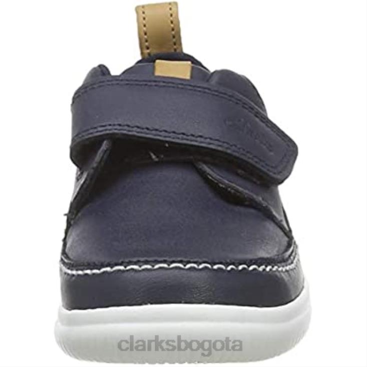 Clarks 0DX8L1011 azul marino cuero cuero marino clarks niño scape street y brogues niños cuero azul marino cuero azul marino