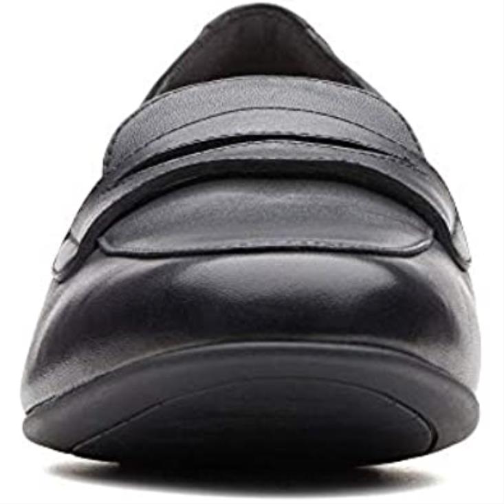 Clarks 0DX8L1012 mocasines clarks un blush go negros para mujer mujer cuero negro