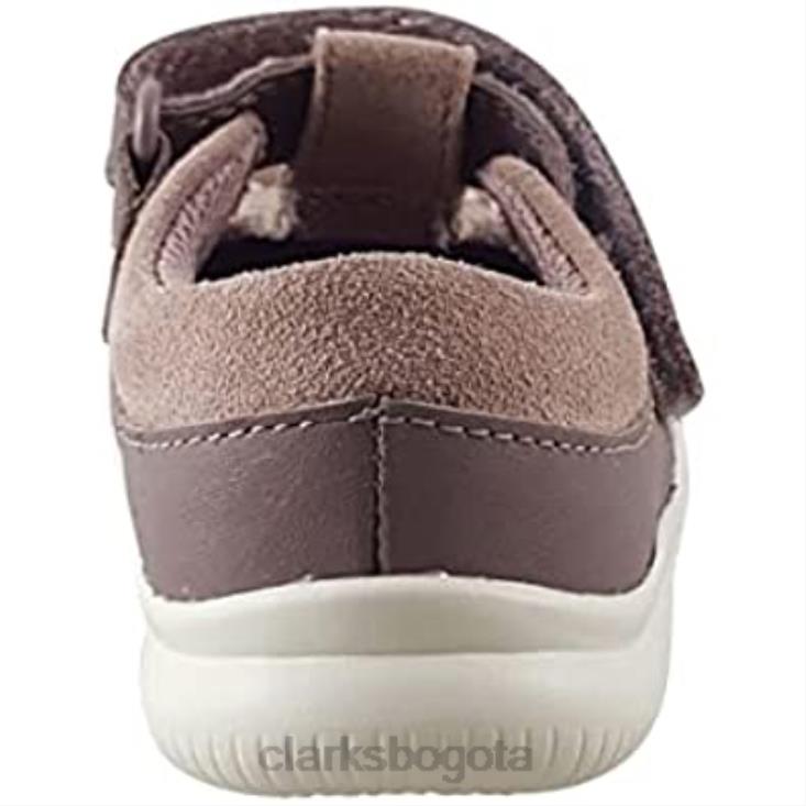 Clarks 0DX8L1019 zapatos clarks crest moc de cuero para niño rosa niños