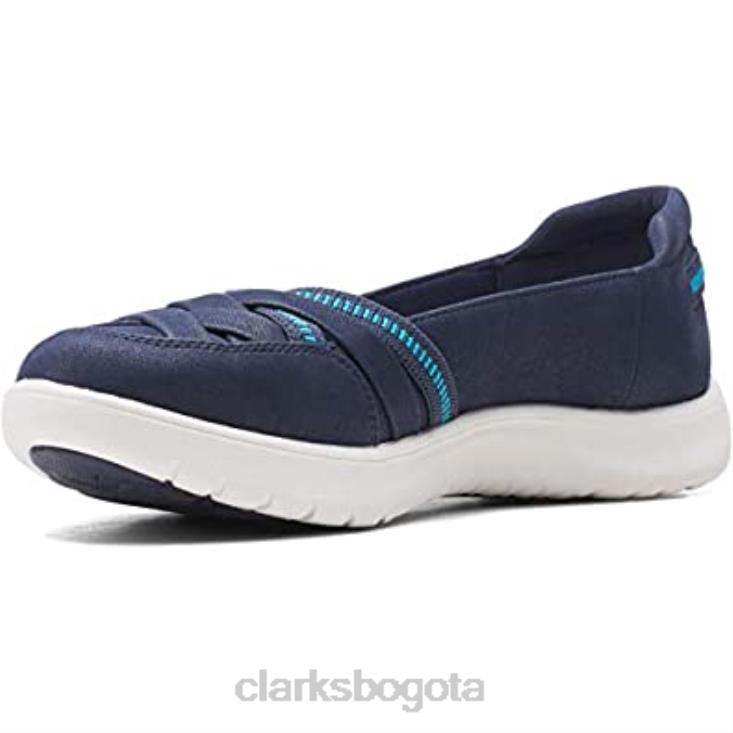Clarks 0DX8L1021 zapatillas adella poppy para mujer clarks azul marino mujer Armada