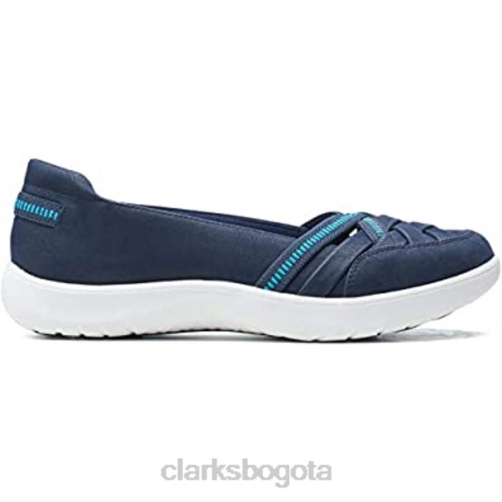 Clarks 0DX8L1021 zapatillas adella poppy para mujer clarks azul marino mujer Armada