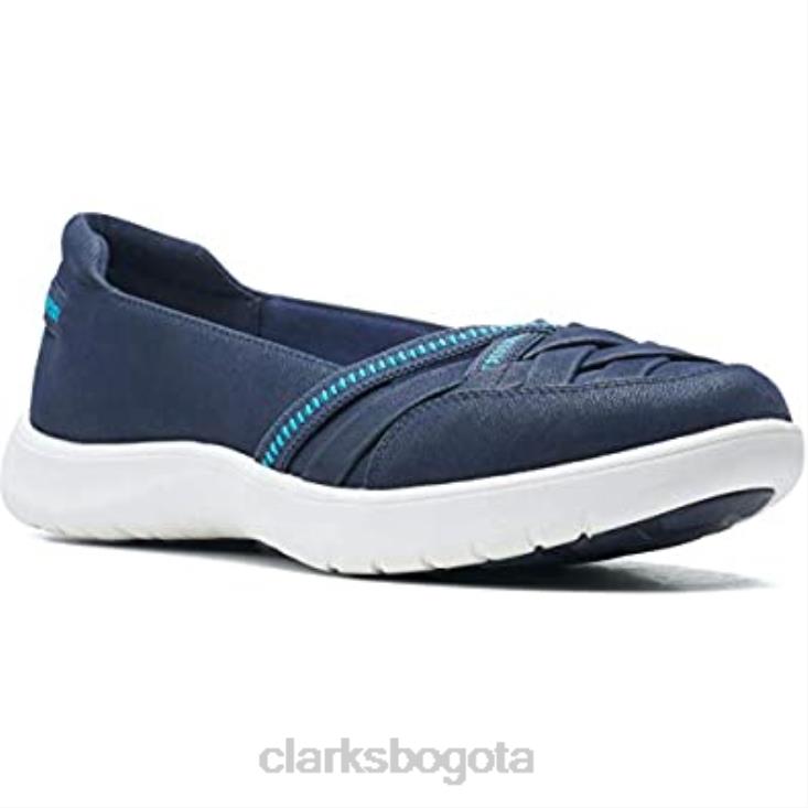 Clarks 0DX8L1021 zapatillas adella poppy para mujer clarks azul marino mujer Armada