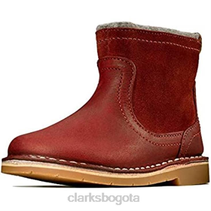 Clarks 0DX8L1024 rojo rojo oscuro rojo oscuro botas chelsea clarks comet frost t para niña niños rojo rojo oscuro rojo oscuro