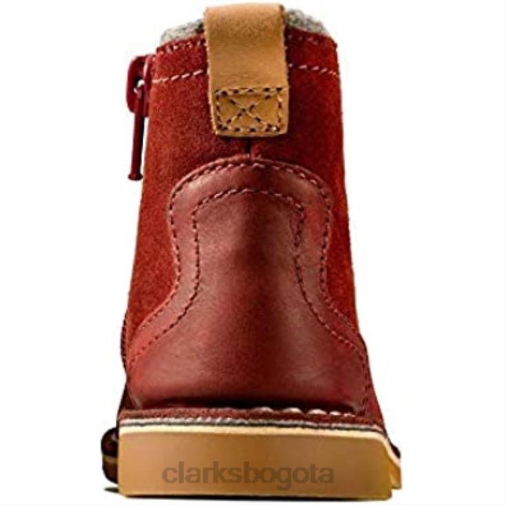 Clarks 0DX8L1024 rojo rojo oscuro rojo oscuro botas chelsea clarks comet frost t para niña niños rojo rojo oscuro rojo oscuro