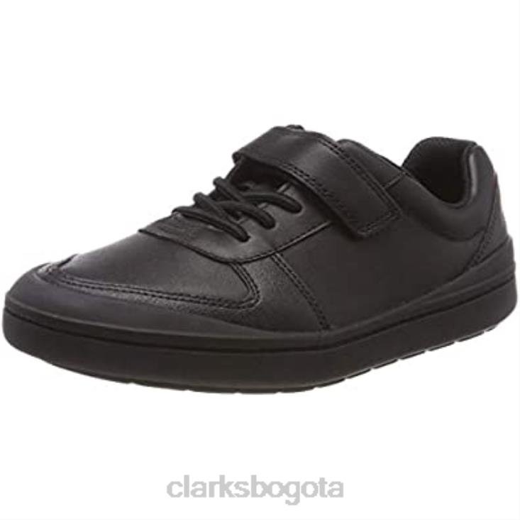 Clarks 0DX8L1029 zapatillas bajas rock verve t para niño clarks negro niños cuero negro