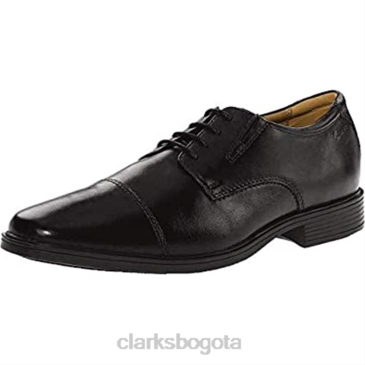 Clarks 0DX8L1030 gorra tilden derbys hombre negro clarks hombres cuero negro