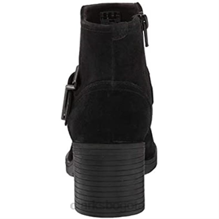 Clarks 0DX8L1032 Botín mujer clarks hollis star combi ante negro mujer combinación de ante negro