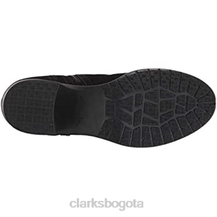 Clarks 0DX8L1032 Botín mujer clarks hollis star combi ante negro mujer combinación de ante negro