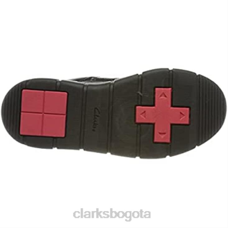 Clarks 0DX8L1035 zapatilla clarks encodebright k negra niño niños cuero negro