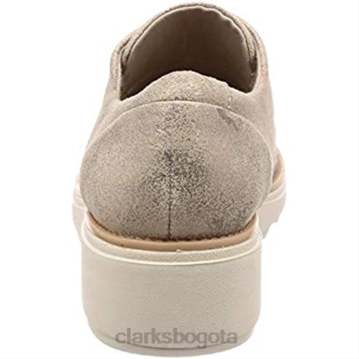 Clarks 0DX8L1036 clarks sharon crystal oxford beige peltre para mujer mujer peltre beige