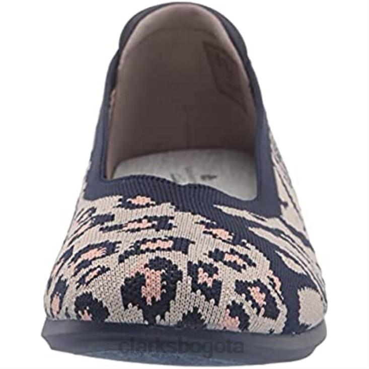 Clarks 0DX8L1037 bailarinas carly Wish para mujer Clarks Stone Combi mujer