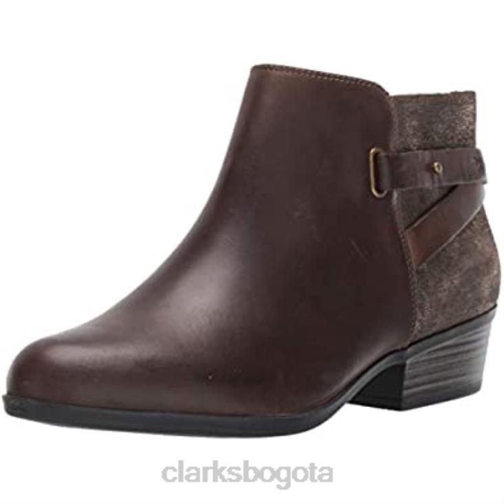 Clarks 0DX8L1044 botas de moda addiy gladys de cuero topo para mujer clarks mujer cuero color topo