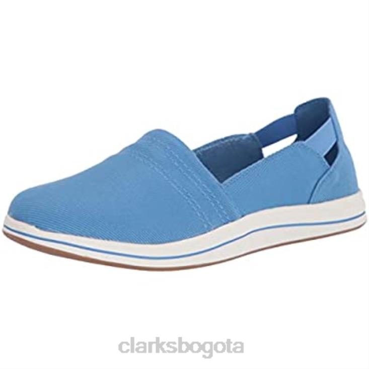 Clarks 0DX8L1047 mocasín brisa para mujer clarks lona azul mujer lona azul
