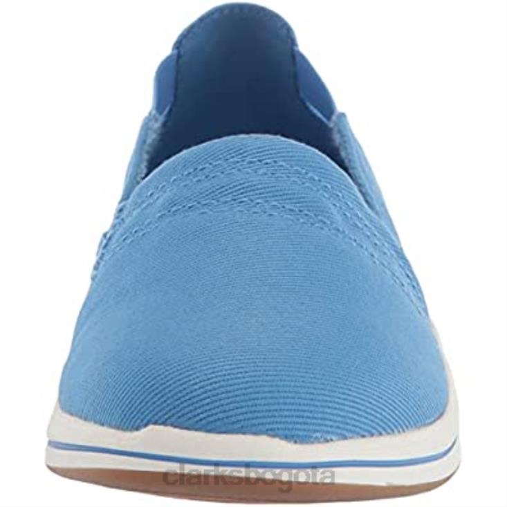 Clarks 0DX8L1047 mocasín brisa para mujer clarks lona azul mujer lona azul