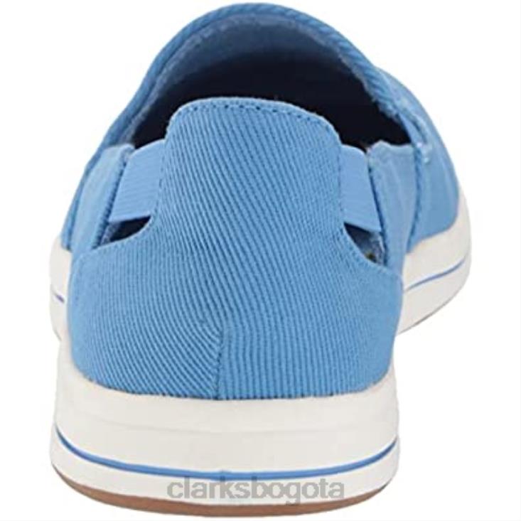 Clarks 0DX8L1047 mocasín brisa para mujer clarks lona azul mujer lona azul