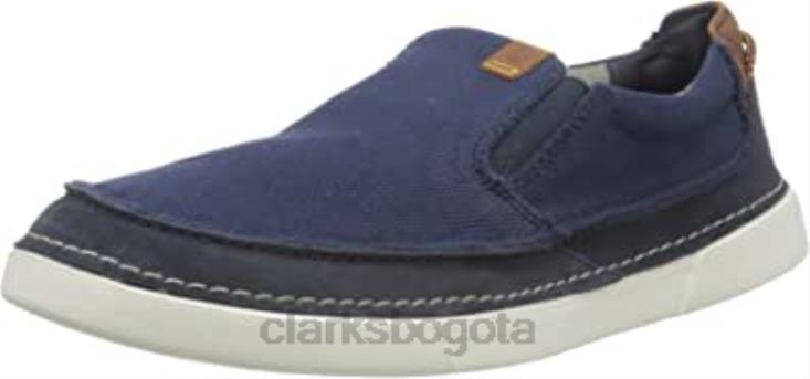 Clarks 0DX8L1049 Mule clarks gereld step para hombre en color azul marino hombres combinado azul marino