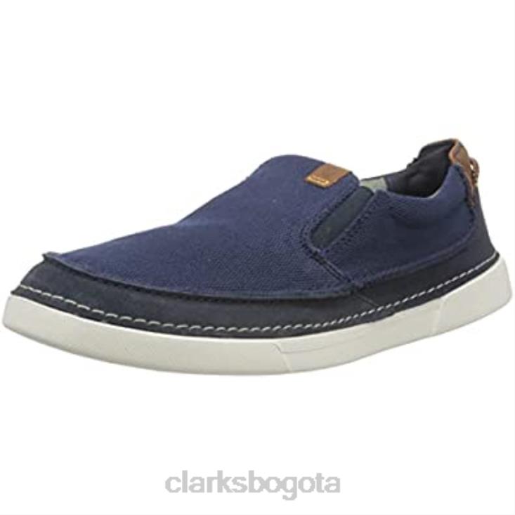 Clarks 0DX8L1049 Mule clarks gereld step para hombre en color azul marino hombres combinado azul marino