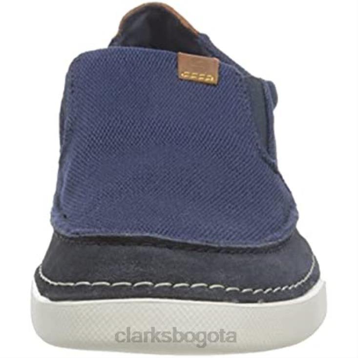 Clarks 0DX8L1049 Mule clarks gereld step para hombre en color azul marino hombres combinado azul marino