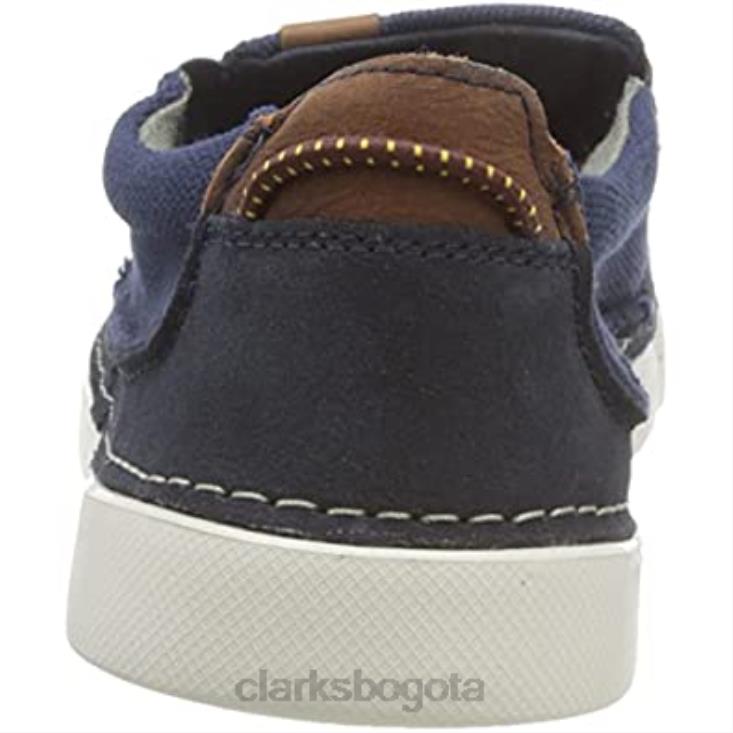 Clarks 0DX8L1049 Mule clarks gereld step para hombre en color azul marino hombres combinado azul marino