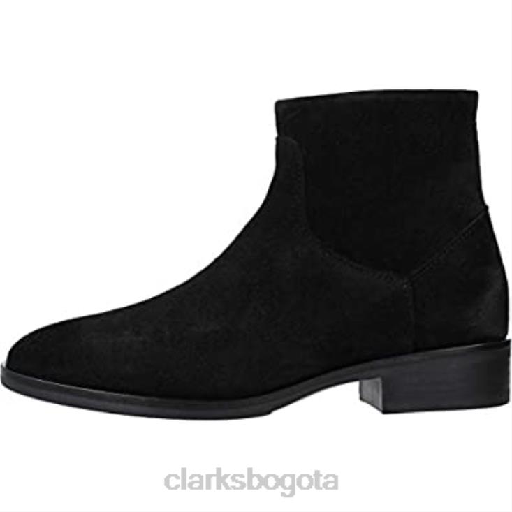 Clarks 0DX8L105 Bota de moda Clarks Pure Rosa de ante negro para mujer mujer ante negro