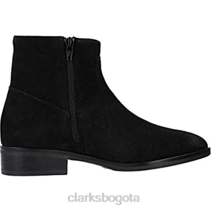 Clarks 0DX8L105 Bota de moda Clarks Pure Rosa de ante negro para mujer mujer ante negro