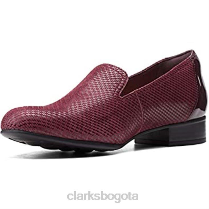 Clarks 0DX8L1053 mocasines clarks juliet hanley para mujer de cuero interés burdeos mujer cuero de interés burdeos