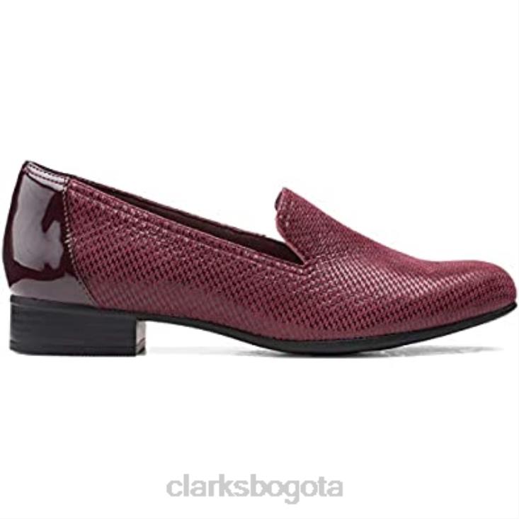 Clarks 0DX8L1053 mocasines clarks juliet hanley para mujer de cuero interés burdeos mujer cuero de interés burdeos
