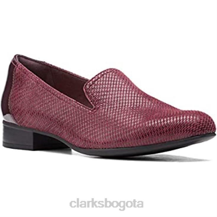 Clarks 0DX8L1053 mocasines clarks juliet hanley para mujer de cuero interés burdeos mujer cuero de interés burdeos