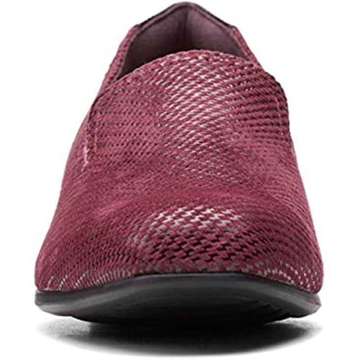 Clarks 0DX8L1053 mocasines clarks juliet hanley para mujer de cuero interés burdeos mujer cuero de interés burdeos