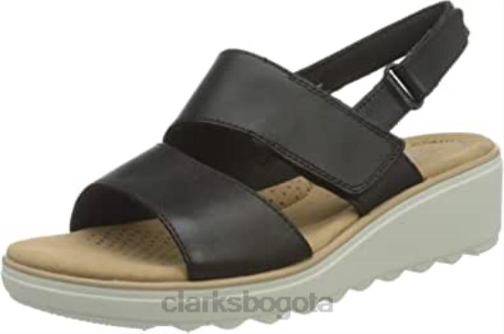 Clarks 0DX8L1055 Sandalia con cuña Jillian Pearl para mujer clarks negro mujer cuero negro