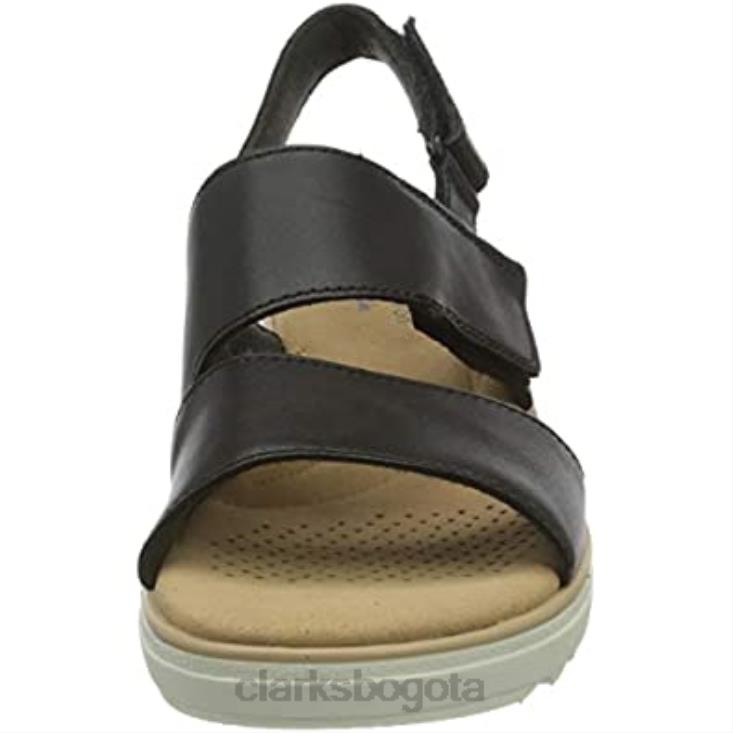 Clarks 0DX8L1055 Sandalia con cuña Jillian Pearl para mujer clarks negro mujer cuero negro
