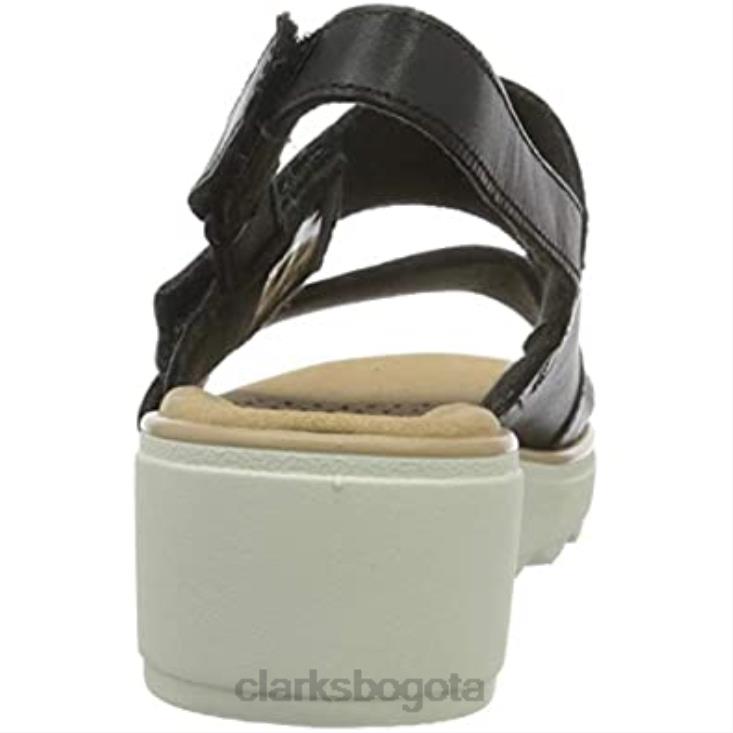 Clarks 0DX8L1055 Sandalia con cuña Jillian Pearl para mujer clarks negro mujer cuero negro