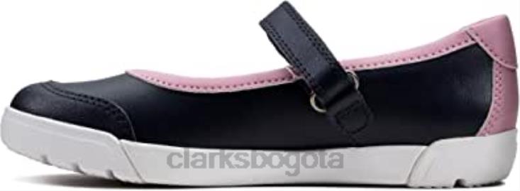 Clarks 0DX8L1060 zapatos de niñas k 1 niño emery halo k azul marino azul marino 12 niño f clarks niños
