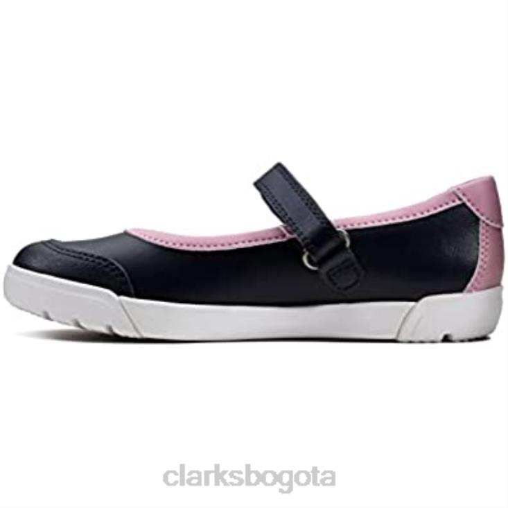 Clarks 0DX8L1060 zapatos de niñas k 1 niño emery halo k azul marino azul marino 12 niño f clarks niños