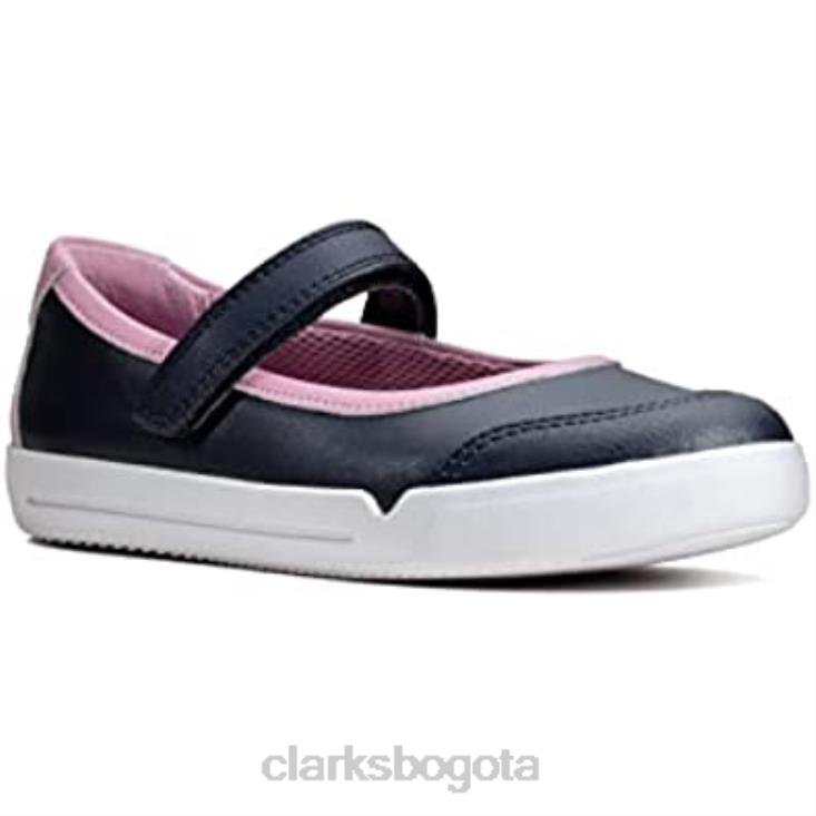 Clarks 0DX8L1060 zapatos de niñas k 1 niño emery halo k azul marino azul marino 12 niño f clarks niños