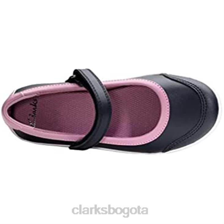 Clarks 0DX8L1060 zapatos de niñas k 1 niño emery halo k azul marino azul marino 12 niño f clarks niños