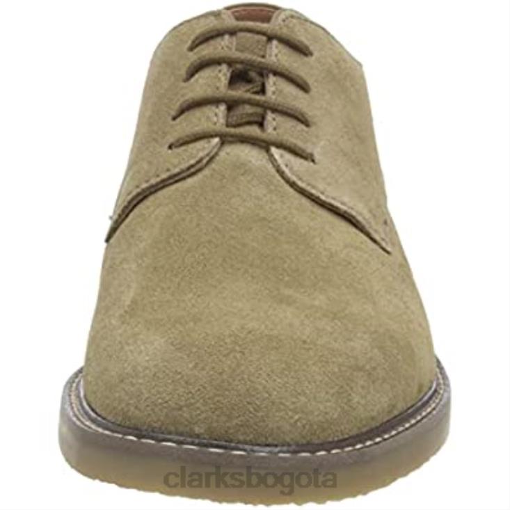 Clarks 0DX8L1062 clarks jaxen low oxford ante oliva para hombre hombres ante oliva