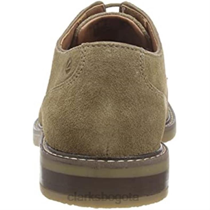 Clarks 0DX8L1062 clarks jaxen low oxford ante oliva para hombre hombres ante oliva