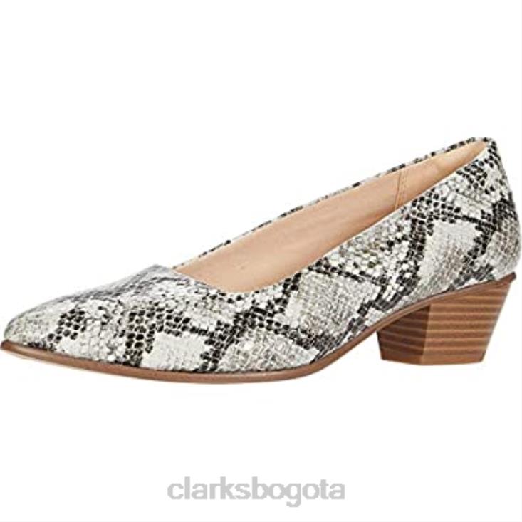 Clarks 0DX8L1065 clarks sense court serpiente gris 7 unisexo