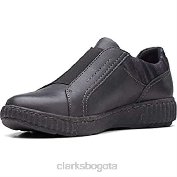 Clarks 0DX8L107 clarks caroline cove oxford de cuero negro para mujer mujer cuero negro