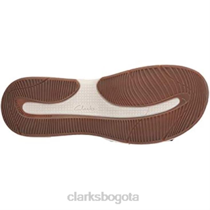 Clarks 0DX8L1074 Sandalia plana clarks solan drift piel ante azul marino mujer