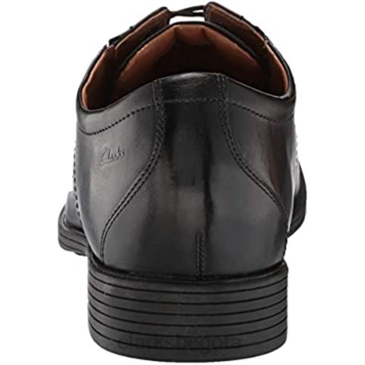 Clarks 0DX8L1077 clarks whiddon plaoxford hombre cuero negro hombres cuero negro