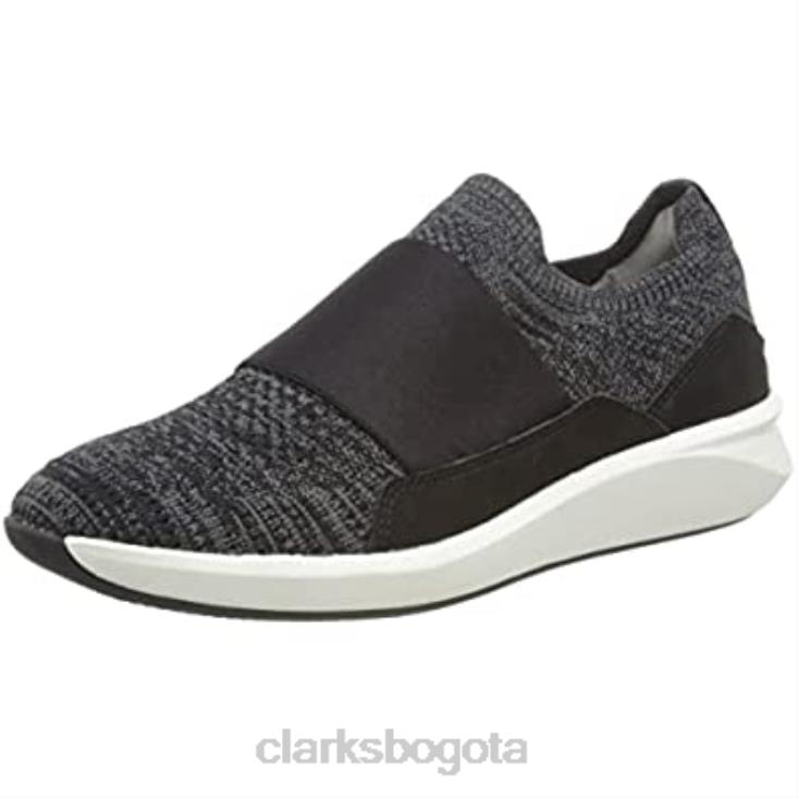 Clarks 0DX8L1083 Mule de punto negro clarks un rio knit para mujer mujer punto negro