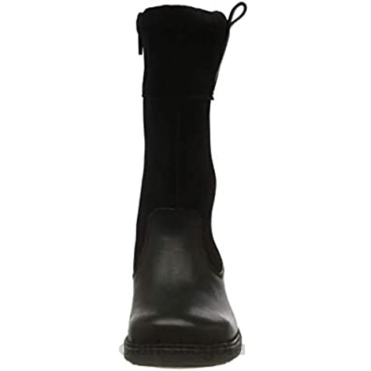 Clarks 0DX8L1084 Bota chelsea astrolhi gtx k de niña de piel negra clarks niños cuero negro