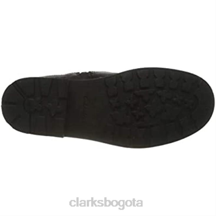 Clarks 0DX8L1084 Bota chelsea astrolhi gtx k de niña de piel negra clarks niños cuero negro