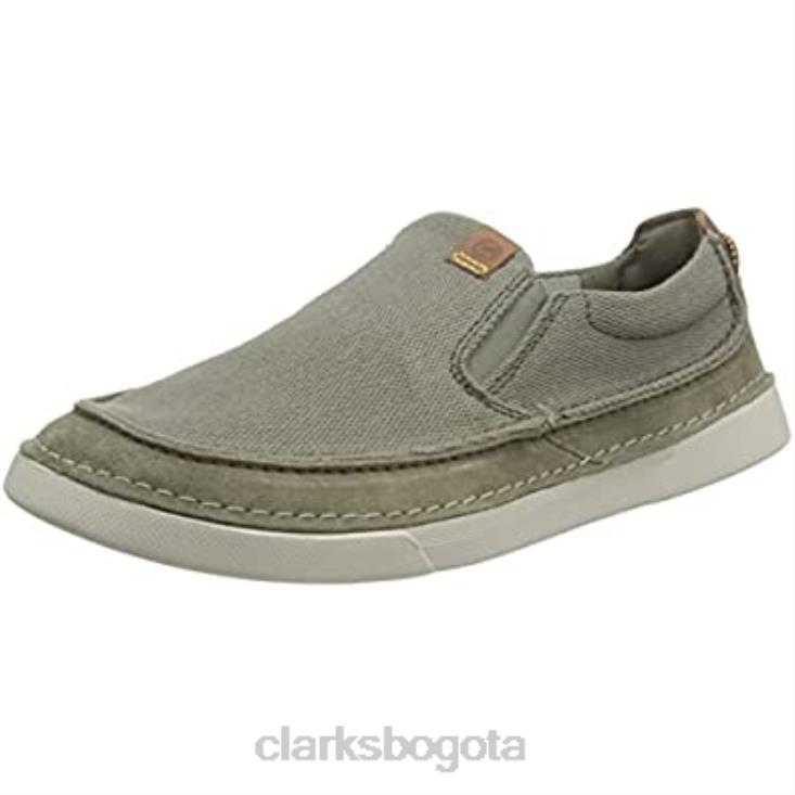 Clarks 0DX8L1086 clarks gereld step mule color oliva para hombre hombres