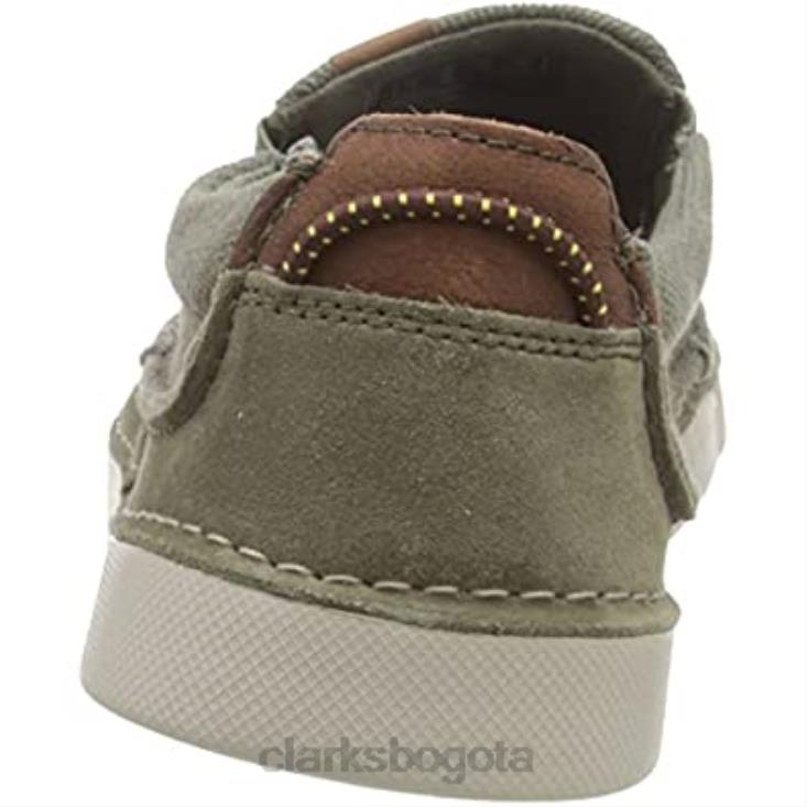 Clarks 0DX8L1086 clarks gereld step mule color oliva para hombre hombres