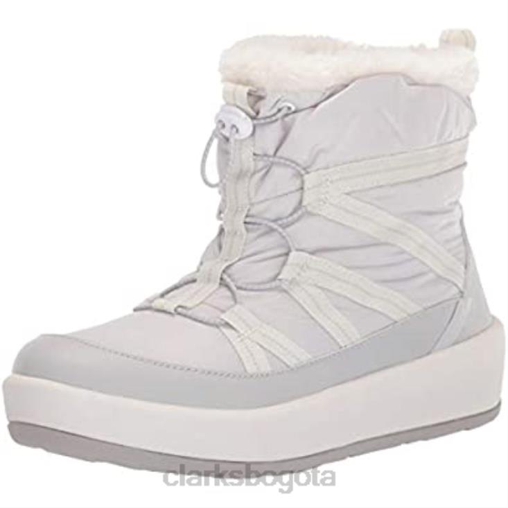 Clarks 0DX8L1087 Botín mujer Step North Frost clarks gris claro textil mujer textil gris claro