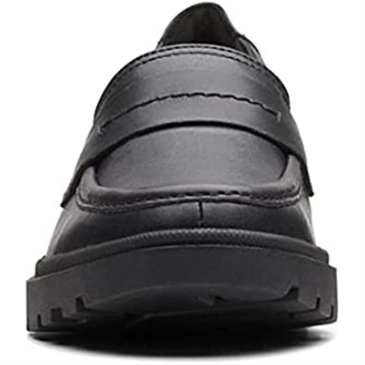 Clarks 0DX8L109 mocasín calla facilidad mujer plano clarks cuero negro mujer cuero negro